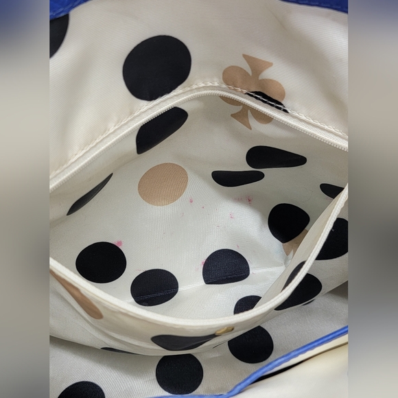 Kate Spade Blue Leather Tote Bag - Picture 11 of 14